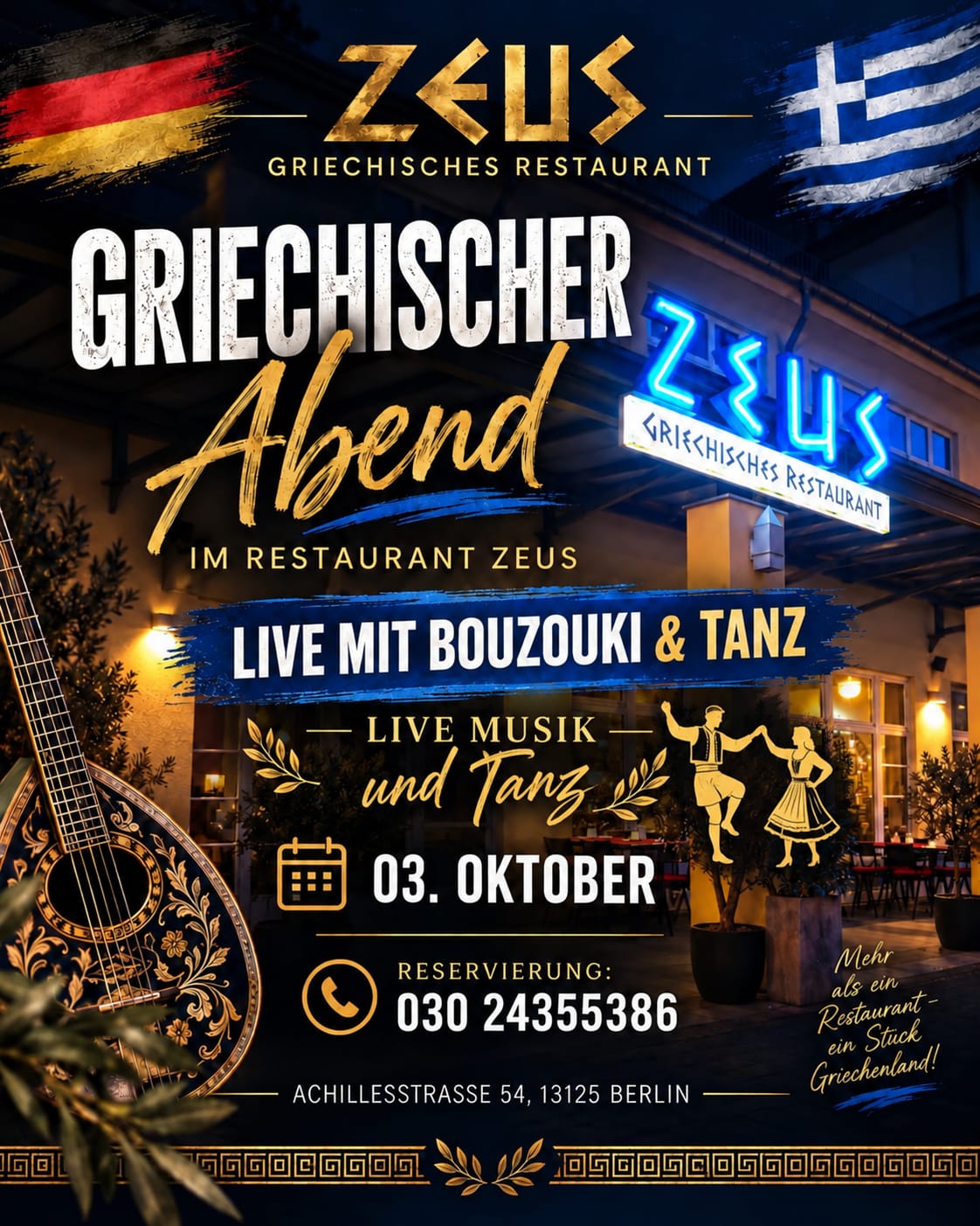Aktuelle Information – Restaurant Zeus Berlin-Karow