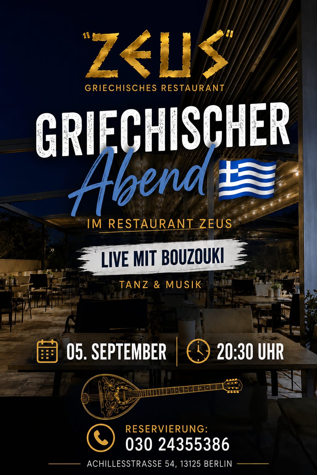 Aktuelle Information – Restaurant Zeus Berlin-Karow